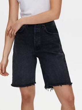AGOLDE 90s Shorts Black Bermuda Jean Shorts